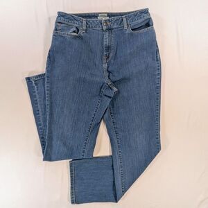 LL Bean 14 Classic Fit Straight Leg Denim Jeans Women’s Size 14